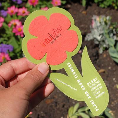 Tag Shape Seed Paper Gift Card Holder - Botanical PaperWorks